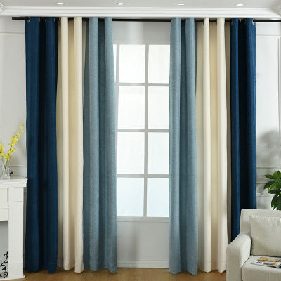 Simple Solid Chenille Curtain High Shading Curtain